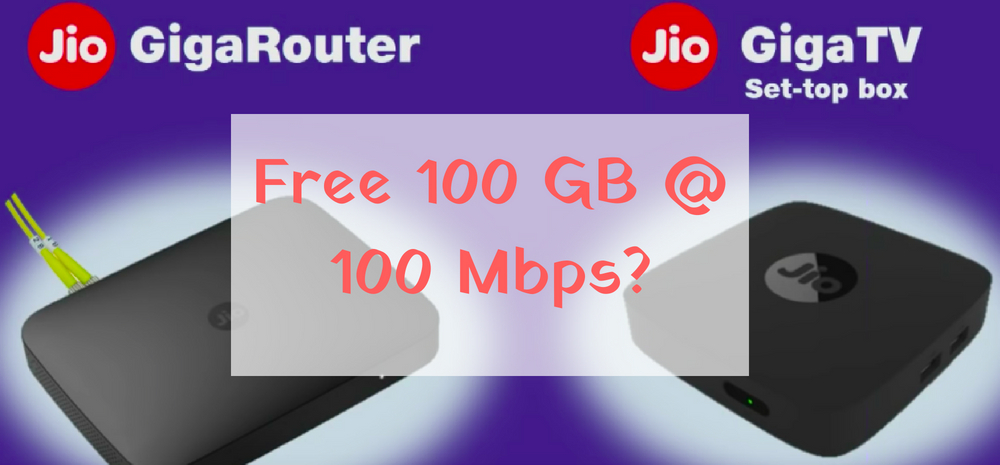 Will all Jio Gigafiber users get 100 GB data for free?