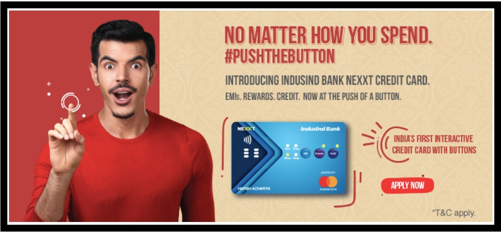 IndusInd Bank launches India's 1st interactive credit cards