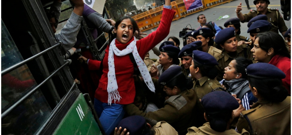 Student protests in India (AP Photo/Altaf Qadri)