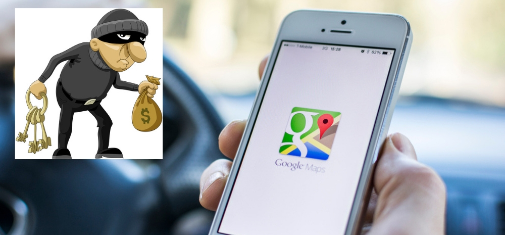 Google Maps being used by Robbers