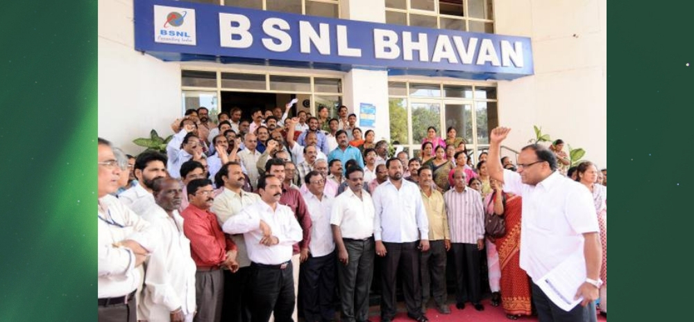 BSNL employees didnt get salaries for last 1 month