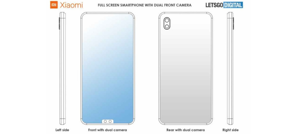 Xiaomi's patent for dual-camera at the bottom