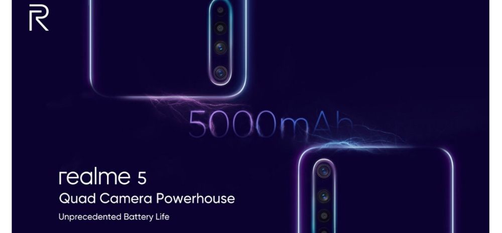5000 mAh Battery For Realme 5; VOOC Flash Charge 3.0 For Realme 5 Pro