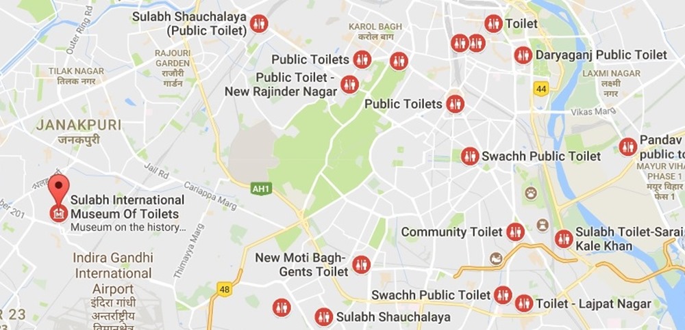Search 57,000 Public Toilets Across 2300 Cities On Google Maps By Saying These Words