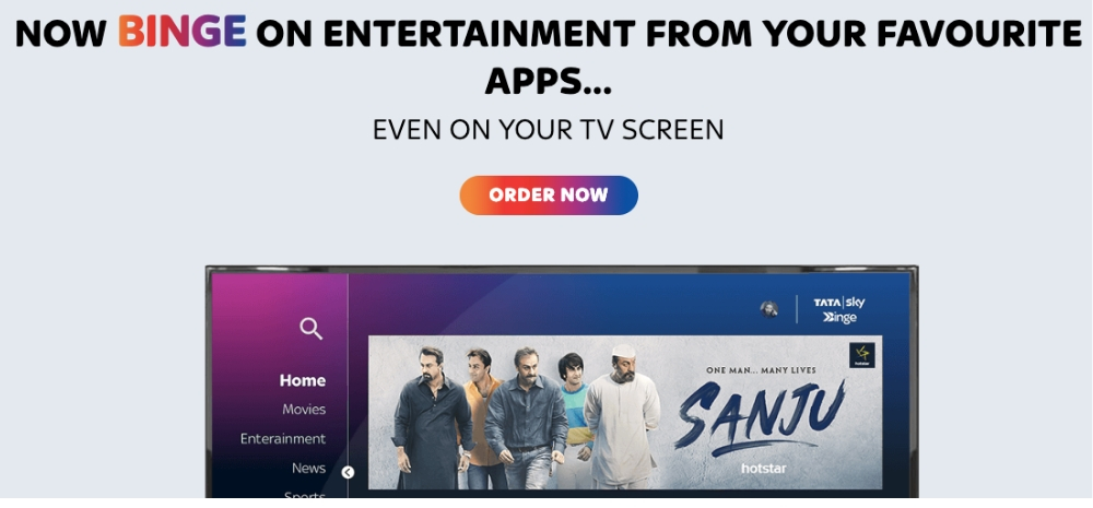 Tata Sky Reduces Price Of Popular Hindi Packs By 29%; Introduces New Movies Packs To Tap Into Bollywood Niche
