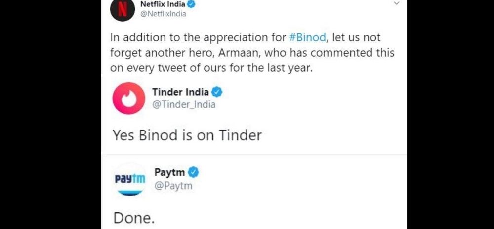 Top 7 #Binod Memes By Netflix, Paytm, Tinder
