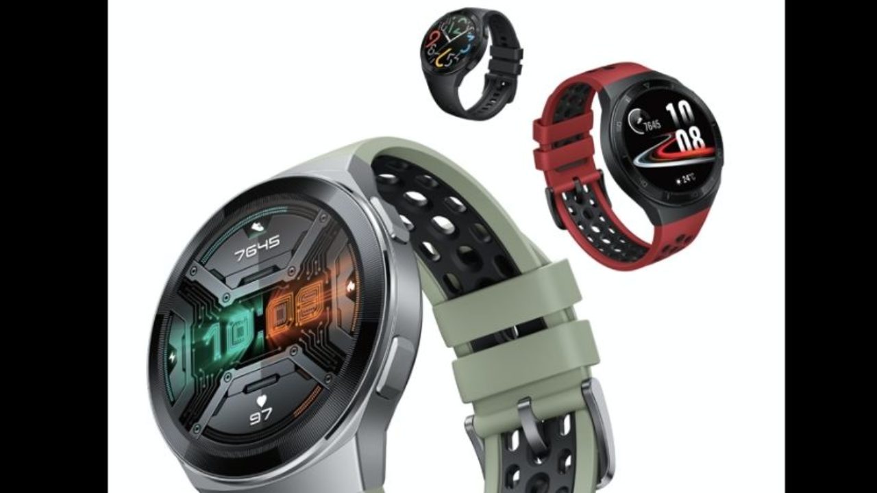 Three smartwatches on display