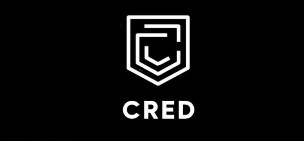 CRED logo against black background