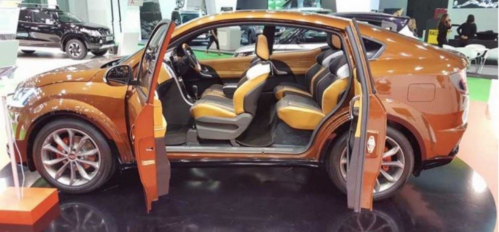 Side view of the interiors of a sedan
