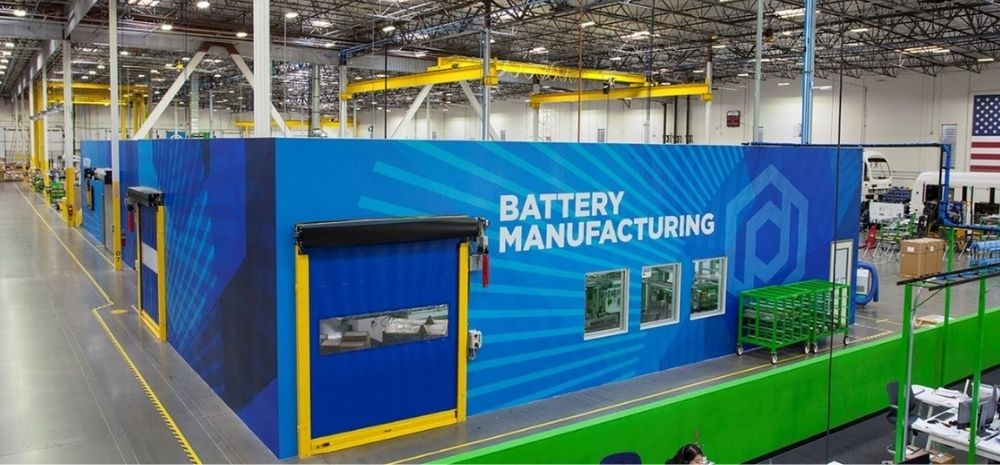 Inside a battery manufacturing plant