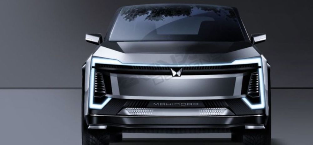Mahindra's Next Electric SUV: Mahindra Born Electric Front Look Rendered, And It's Smashing!