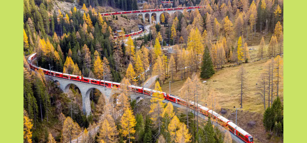 World's Longest Train Is 2-Kms Long With 100 Connected Coaches: And It Passed Through Swiss Alps!